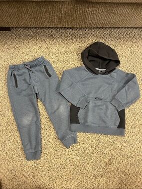 Volcom Kids Blue & Black Hoodie and Joggers Set